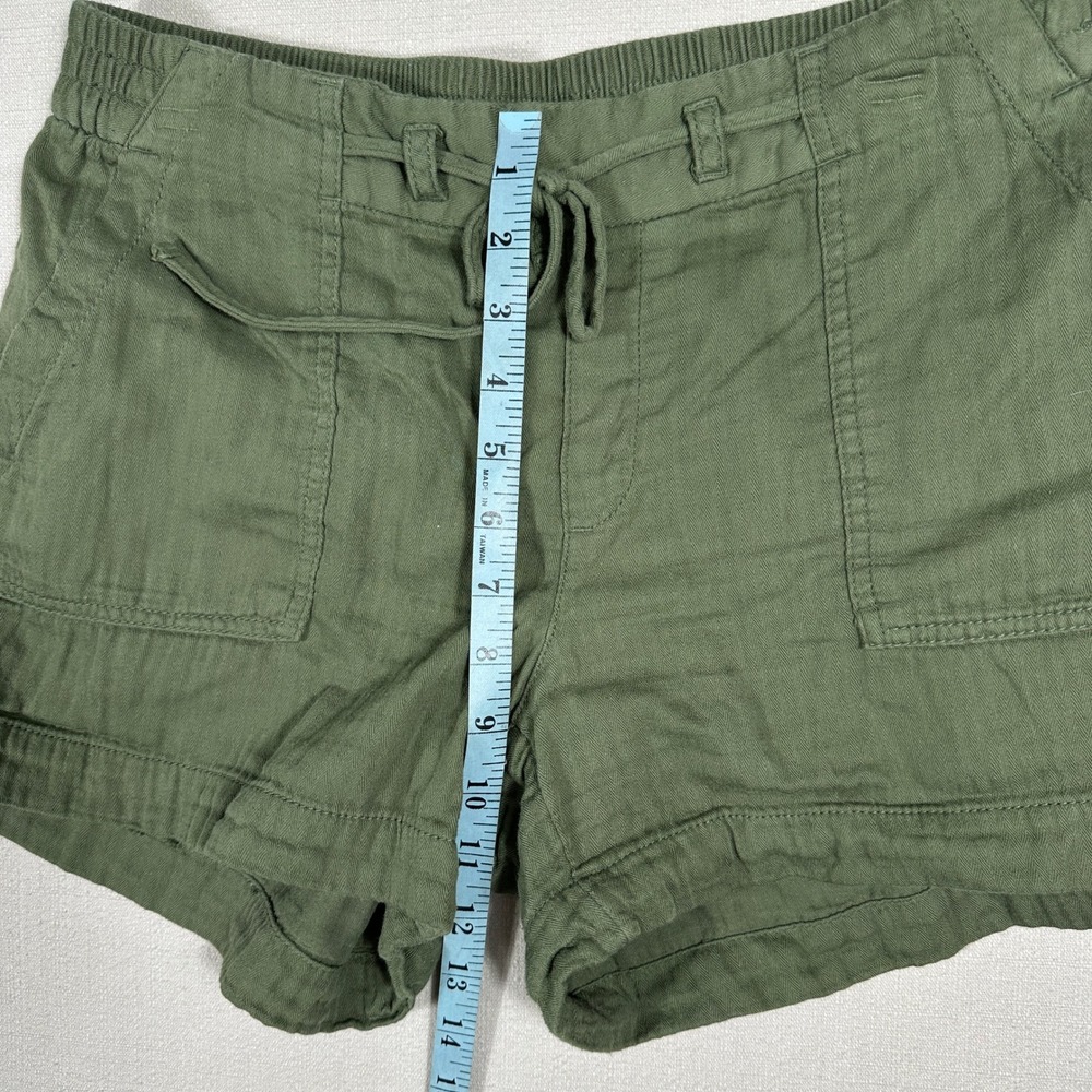 Old Navy Utility Shorts Womens Medium Green Excellent Cotton Drawstring Casual - Picture 4 of 8